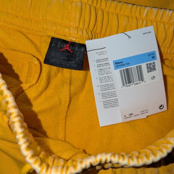 Nike Air Jordan Men's Statement Fleece Jogger Taxi Yellow Heavyweight Sweatpants - Picture 6 of 10